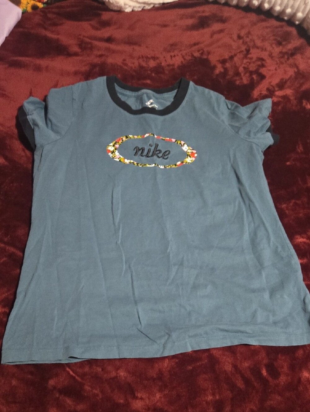 Nike Teal Floral-Trim Women Set - Picture 5 of 7